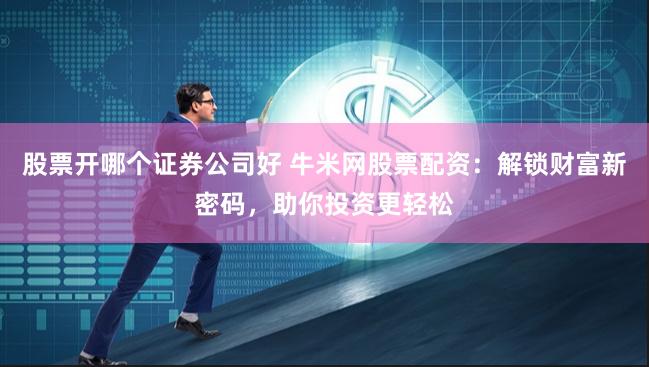 股票开哪个证券公司好 牛米网股票配资：解锁财富新密码，助你投资更轻松