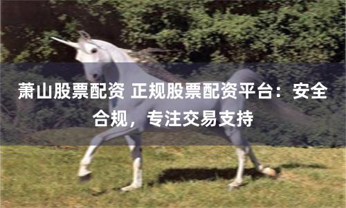 萧山股票配资 正规股票配资平台:安全合规,专注交易支持